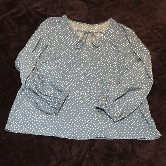3/$18 PROMO - NWOT Shein Curve Polka Dot Blouse - Sz 2XL - Picture 4 of 6